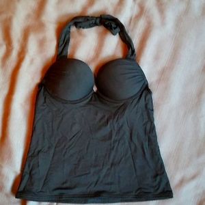 Victoria's Secret black tanktini swim suit top 34A